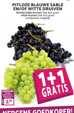 Boon`s Markt Pitloze blauwe sable en/of witte druiven aanbieding