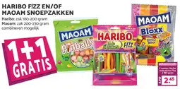 Boon`s Markt HARIBO FIZZ EN/OF MAOAM SNOEPZAKKEN aanbieding