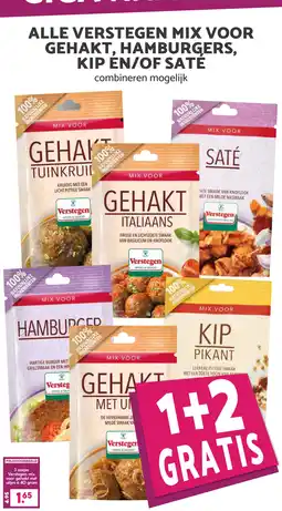 Boon`s Markt Alle verstegen mix voor gehakt, hamburgers, kip en/of sate aanbieding