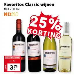 Coop Favoritos Classic wijnen aanbieding
