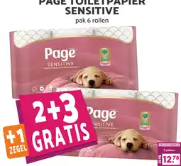 Boon`s Markt PAGE TOILETPAPIER SENSITIVE aanbieding