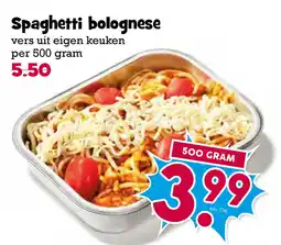 Boon`s Markt Spaghetti bolognese aanbieding