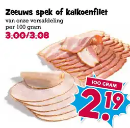Boon`s Markt Zeeuws spek of kalkoenfilet aanbieding
