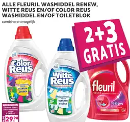 Boon`s Markt Alle fleuril wasmiddel renew, witte reus en/of color reus wasmiddel en/of toiletblok aanbieding