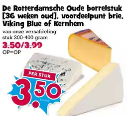 Boon`s Markt De Rotterdamsche Oude borrelstuk [36 weken oud]. voordeelpunt brie. Viking Blue of Kernhem aanbieding