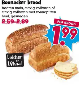 Boon`s Markt Boonacker brood aanbieding