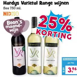 Boon`s Markt Hardys Varietal Range wijnen aanbieding