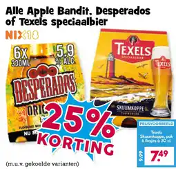 Boon`s Markt Alle Apple Bandit. Desperados of Texels speciaalbier aanbieding