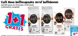 Boon`s Markt Café Nova koffiecapsules en/of koffiebonen aanbieding