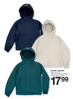 Zeeman Kinder regenjas aanbieding