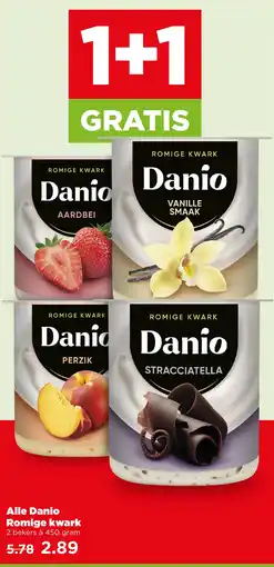 PLUS Alle Danio Romige kwark aanbieding