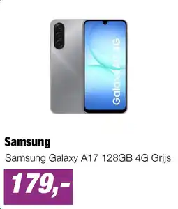 EP Samsung Galaxy A17 128GB 4G Grijs aanbieding