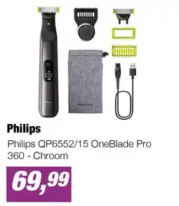 EP Philips QP6552/15 OneBlade Pro 360 - Chroom aanbieding