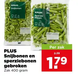 PLUS Snijbonen en sperziebonen gebroken aanbieding