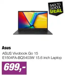 EP ASUS Vivobook Go 15 E1504FA‑BQ5403W 15.6 inch Laptop aanbieding