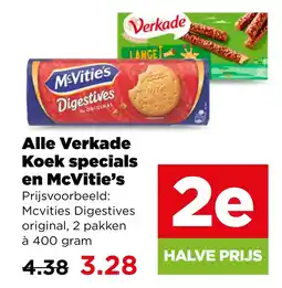 PLUS Alle Verkade Koek specials en McVitie's aanbieding