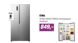 EP ETNA AKV6178RVS Amerikaanse Koelkast aanbieding