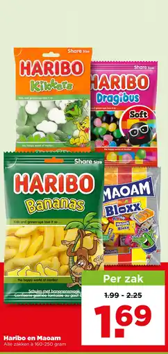 PLUS Haribo en Maoam aanbieding
