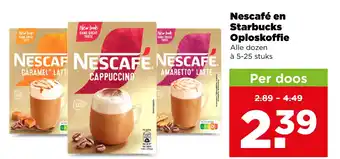 Nescafé en Starbucks Oploskoffie