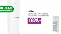 EP Liebherr CNd 5704-22 Pure NoFrost Koel-vriescombinatie aanbieding