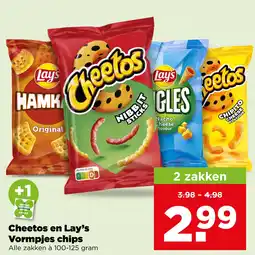 PLUS Cheetos en Lay's Vormpjes chips aanbieding