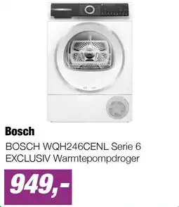 EP BOSCH WQH246CENL Serie 6 EXCLUSIV Warmtepompdroger aanbieding