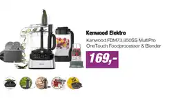 EP Kenwood FDM73.850SS MultiPro OneTouch Foodprocessor & Blender aanbieding