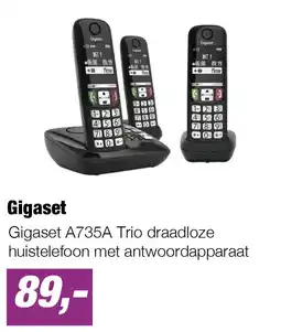 EP Gigaset A735A Trio draadloze huistelefoon met antwoordapparaat aanbieding