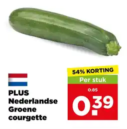 PLUS PLUS Nederlandse Groene courgette aanbieding