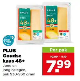 PLUS PLUS Goudse kaas 48+ aanbieding