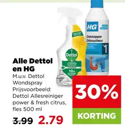 PLUS Alle Dettol en HG aanbieding