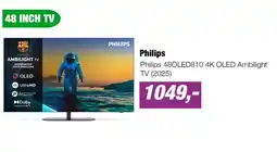 EP Philips 48OLED810 4K OLED Ambilight TV (2025) aanbieding