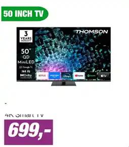 EP Thomson 50MG7C15 Mini LED QLED 4K Smart TV aanbieding