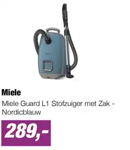 EP Miele Guard L1 Stofzuiger met Zak - Nordicblauw aanbieding