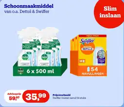 Bol.com Schoonmaakmiddel Dettol & Swiffer aanbieding