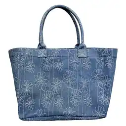 Kruidvat True Spirit Denim Shopper met Bloemenprint aanbieding