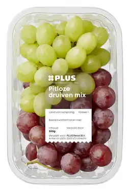 PLUS PLUS Druiven mix rood en wit pitloos aanbieding