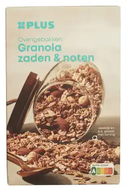 PLUS PLUS Granola noten en zaden aanbieding