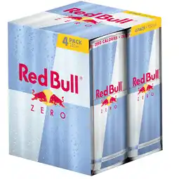 PLUS Red Bull Energy drink zero 4-pack aanbieding