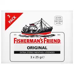 PLUS Fisherman's Friends Original Extra Sterk 3 pack aanbieding