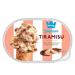 PLUS Hertog IJssalon tiramisu aanbieding