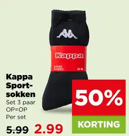 PLUS Kappa Sportsokken aanbieding