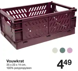 Zeeman Vouwkrat aanbieding