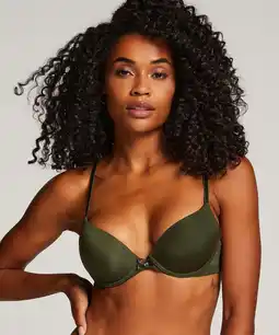 Hunkemoller Hunkemöller Voorgevormde beugel bh Plunge Groen aanbieding