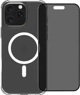 Coolblue BlueBuilt Protective Back Cover met MagSafe iPhone 16 Pro Max + Privacy Screenprotector aanbieding