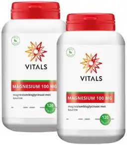 De Online Drogist Vitals Magnesium Bisglycinaat 100mg Tabletten Duoverpakking aanbieding