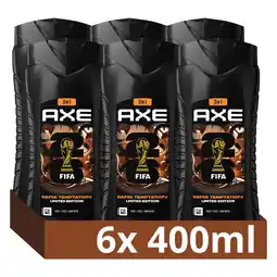 Bol.com AXE 3-in-1 Douchegel - Dark Temptation XL - 6 x 400 ml aanbieding