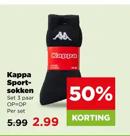 PLUS Kappa Sport- sokken aanbieding
