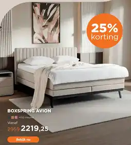TotaalBED Boxspring avion aanbieding