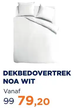 TotaalBED Dekbedovertrek noa wit aanbieding